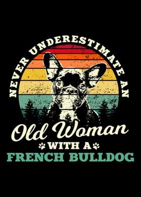 Woman French Bulldog