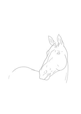 Line Art Horse