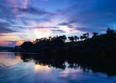 Sunset on Victoria Nile