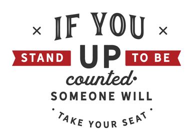 stand up to be counted