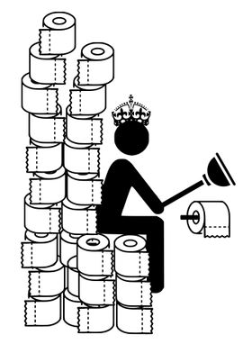 TOILET PAPER THRONE Funny