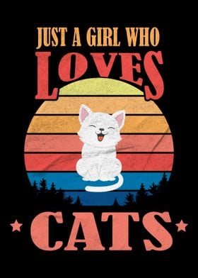 Girl Loves Cats