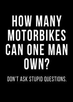 How Many Motorbikes Biker