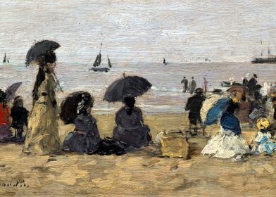 Eugene Boudin The Beach