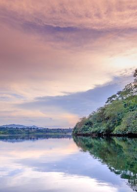 Victoria Nile at sunset