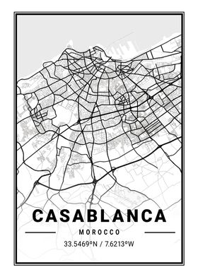 Casablanca Light City Map