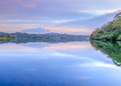 Victoria Nile at sunset