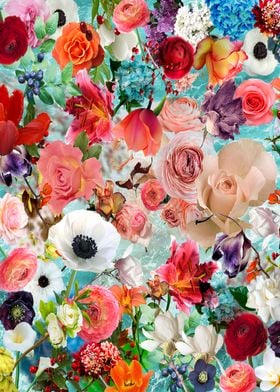 Abstract floral background