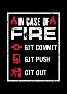 In case of fire Git commit