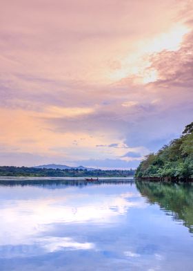 Victoria Nile at sunset