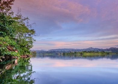 Victoria Nile at sunset