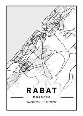 Rabat Light City Map