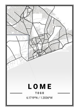 Lome Light City Map