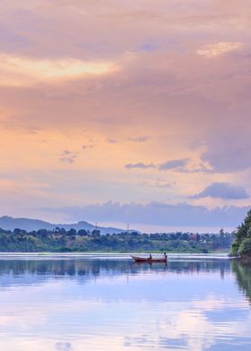 Victoria Nile at sunset