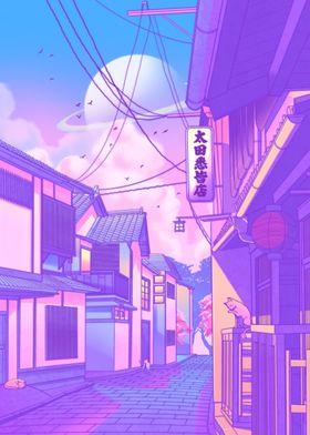 City Pop Kyoto Poster By Surudenise Displate