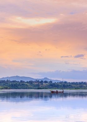 Victoria Nile at sunset