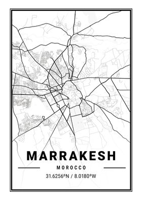 Marrakesh Light City Map