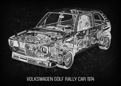 Volkswagen Golf Rally Car 