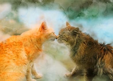 Two Cats Lovers