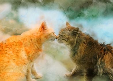 Two Cats Lovers