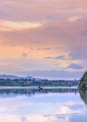 Victoria Nile at sunset