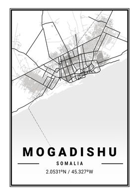 Mogadishu Light City Map