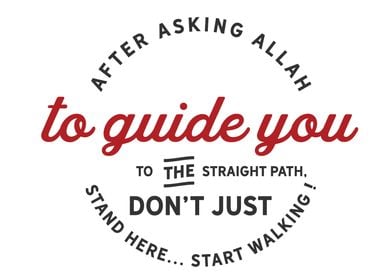 After asking Allah