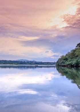 Victoria Nile at sunset