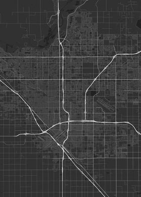 Fresno USA Map