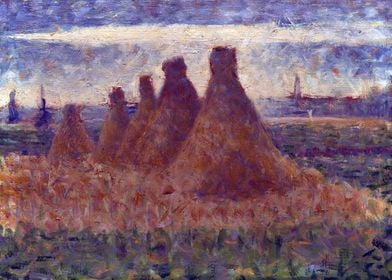 Georges Seurat Haystacks