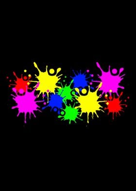 paint splatters color blob