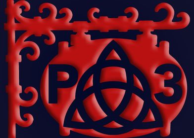 The P3 in Charmed Red Logo