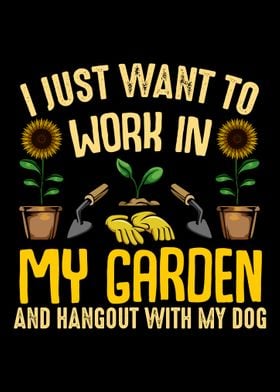 Gardening Dog Animal Pet P