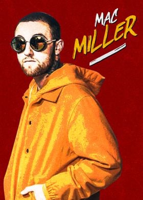 MAC MILLER VECTOR ART