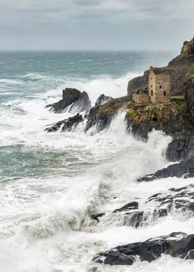 Stormy Coastline Cornwall