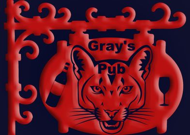 Grays Pub Cougar Town Red