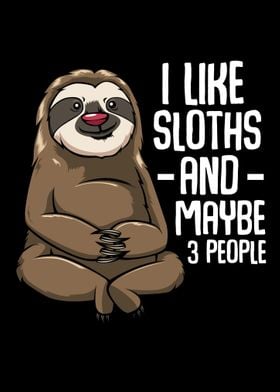 I Like Sloths And Maybe 3 