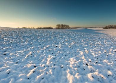 Landscape Frost Field Sky 