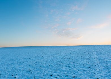 Landscape Frost Field Sky 