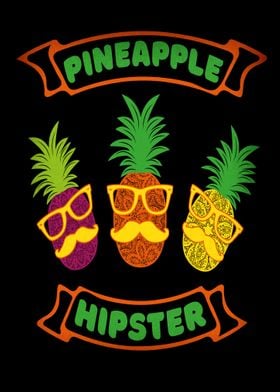 Hipster pineapple party