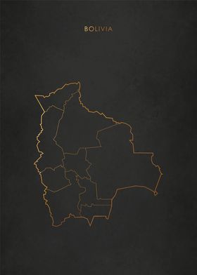 Gold Bolivia Map