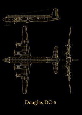 Douglas DC6 Blueprint 