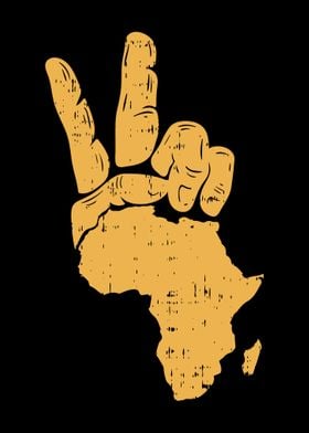 Peace Hand Sign Africa