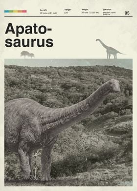 Apatosaurus Retro 