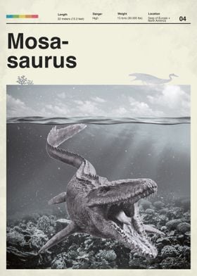 Mosasaurus Retro