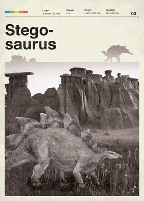 Stegosaurus Retro
