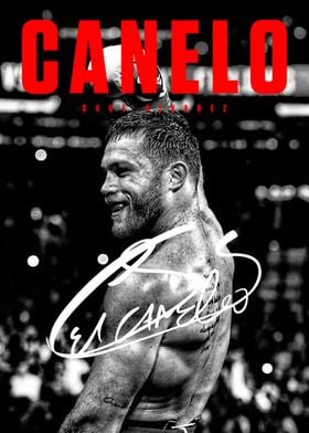 Saul Canelo Alvarez New Boxing Poster 24x36 4LUVofBOXING White 