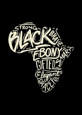 Black Africa Map