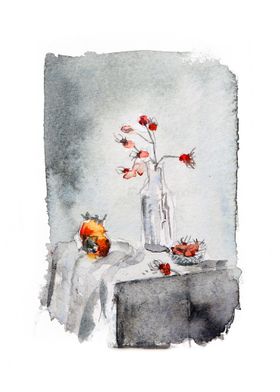 Watercolor still life