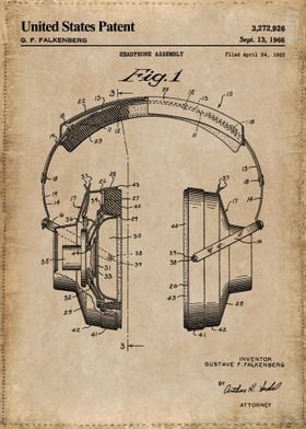 1966 headphone patent